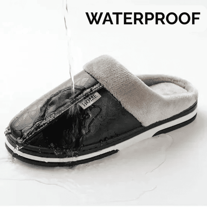 Premium Orthopaedic Leather Slippers – Lined Interior [Odour-neutral]