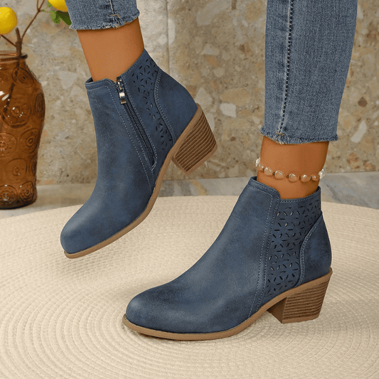 Botte orthopédique en cuir pour femme – Soulagement à chaque pas