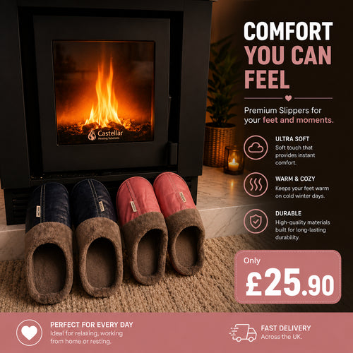 Premium Orthopaedic Leather Slippers – Lined Interior [Odour-neutral]