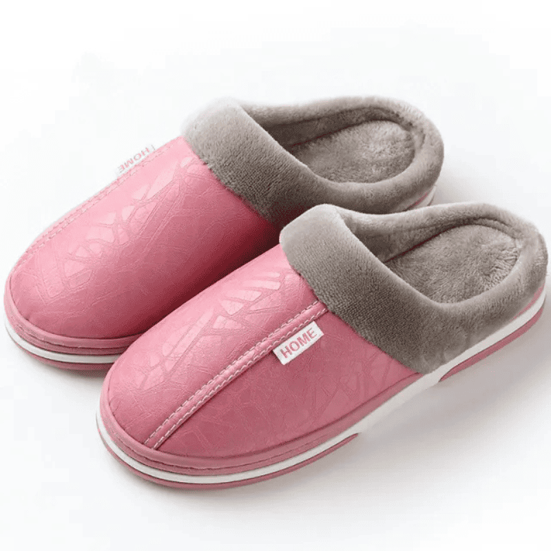 Premium Orthopaedic Leather Slippers – Lined Interior [Odour-neutral]